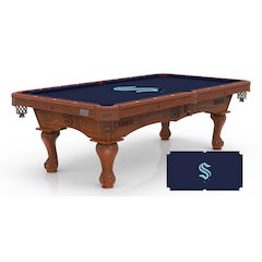 Seattle Kraken 8' Pool Table with a Chardonnay Finish