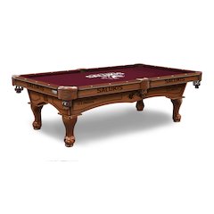 Southern Illinois University 8' Pool Table with a Chardonnay Finish