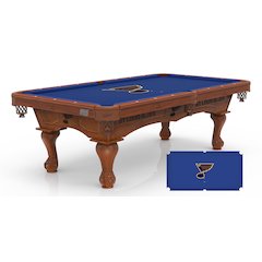 St Louis Blues 8' Pool Table with a Chardonnay Finish