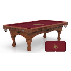 Texas State University 8' Pool Table with a Chardonnay Finish