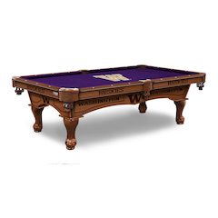 University of Washington 8' Pool Table with a Chardonnay Finish