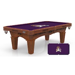 East Carolina University 8' Pool Table with a Chardonnay Finish
