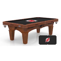 New Jersey Devils 8' Pool Table with a Chardonnay Finish