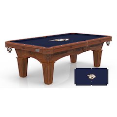 Nashville Predators 8' Pool Table with a Chardonnay Finish