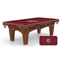 University of South Carolina 8' Pool Table with a Chardonnay Finish