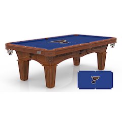 St Louis Blues 8' Pool Table with a Chardonnay Finish