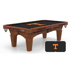 University of Tennessee 8' Pool Table with a Chardonnay Finish