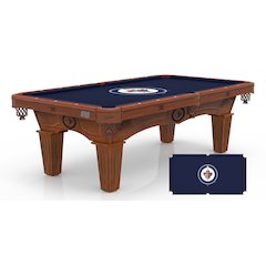 Winnipeg Jets 8' Pool Table with a Chardonnay Finish