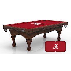 University of Alabama 8' Pool Table with a Navajo Finish