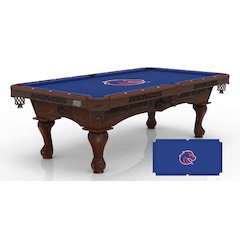 Boise State University 8' Pool Table with a Navajo Finish