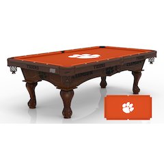 Clemson University 8' Pool Table with a Navajo Finish