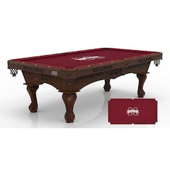 Mississippi State University 8' Pool Table with a Navajo Finish