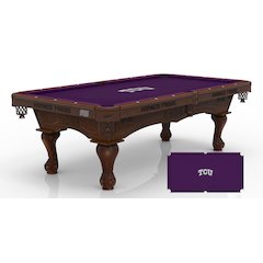Texas Christian University 8' Pool Table with a Navajo Finish