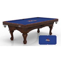 University of Tulsa 8' Pool Table with a Navajo Finish