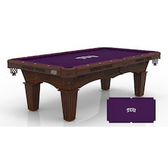 Texas Christian University 8' Pool Table with a Navajo Finish