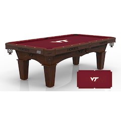 Virginia Tech University 8' Pool Table with a Navajo Finish