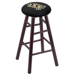 Maple Counter Stool in Dark Cherry Finish with Central Florida Seat