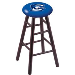 Maple Counter Stool in Dark Cherry Finish with Creighton Seat