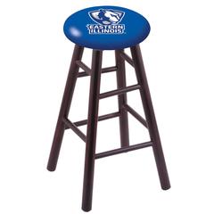 Maple Counter Stool in Dark Cherry Finish with Eastern Illinois Seat