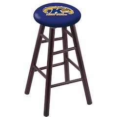 Maple Bar Stool in Dark Cherry Finish with Kent State Seat