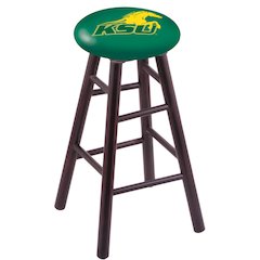 Maple Counter Stool in Dark Cherry Finish with Kentucky State University Seat
