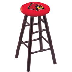 Maple Counter Stool in Dark Cherry Finish with Louisville Seat