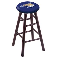 Maple Counter Stool in Dark Cherry Finish with Montana State Seat
