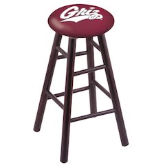 Maple Counter Stool in Dark Cherry Finish with Montana Seat