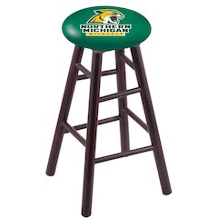 Maple Counter Stool in Dark Cherry Finish with Northern Michigan Seat