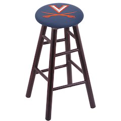Maple Counter Stool in Dark Cherry Finish with Virginia Seat