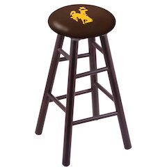 Maple Counter Stool in Dark Cherry Finish with Wyoming Seat