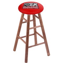 Maple Counter Stool in Medium Finish with Alabama Seat