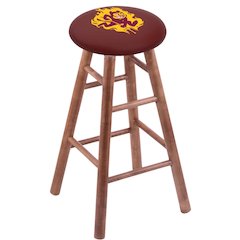 Maple Counter Stool in Medium Finish with Arizona State (Sparky) Seat