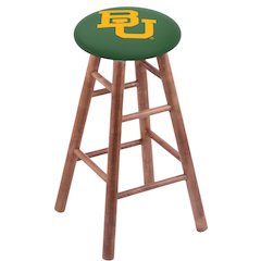 Maple Bar Stool in Medium Finish with Baylor Seat