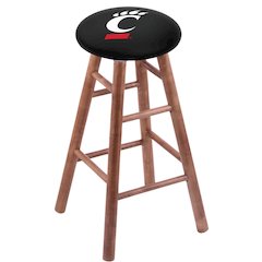 Maple Bar Stool in Medium Finish with Cincinnati Seat