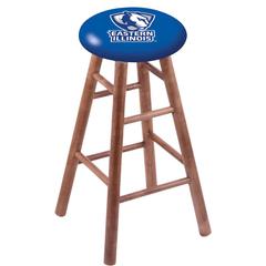 Maple Bar Stool in Medium Finish with Eastern Illinois Seat