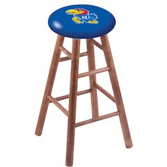 Maple Counter Stool in Medium Finish with Kansas Seat