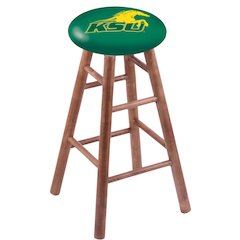 Maple Bar Stool in Medium Finish with Kentucky State University Seat