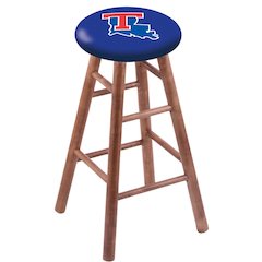 Maple Counter Stool in Medium Finish with Louisiana Tech Seat