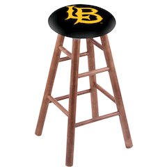 Maple Counter Stool in Medium Finish with Long Beach State University Seat