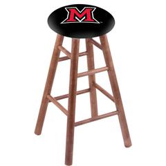 Maple Counter Stool in Medium Finish with Miami (OH) Seat