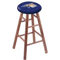 Maple Bar Stool in Medium Finish with Montana State Seat