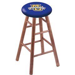 Maple Bar Stool in Medium Finish with Marquette University Seat