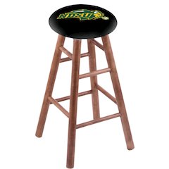 Maple Counter Stool in Medium Finish with North Dakota State Seat