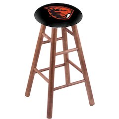Maple Counter Stool in Medium Finish with Oregon State Seat