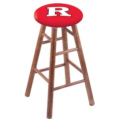 Maple Bar Stool in Medium Finish with Rutgers Seat