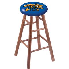 Maple Bar Stool in Medium Finish with Kentucky "Wildcat" Seat