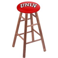 Maple Counter Stool in Medium Finish with UNLV Seat