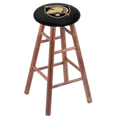 Maple Counter Stool in Medium Finish with US Military Academy (ARMY) Seat