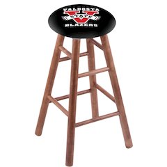 Maple Bar Stool in Medium Finish with Valdosta State Seat